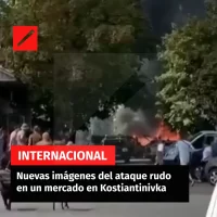 Nuevas imágenes del ataque rudo en un mercado en Kostiantinivka