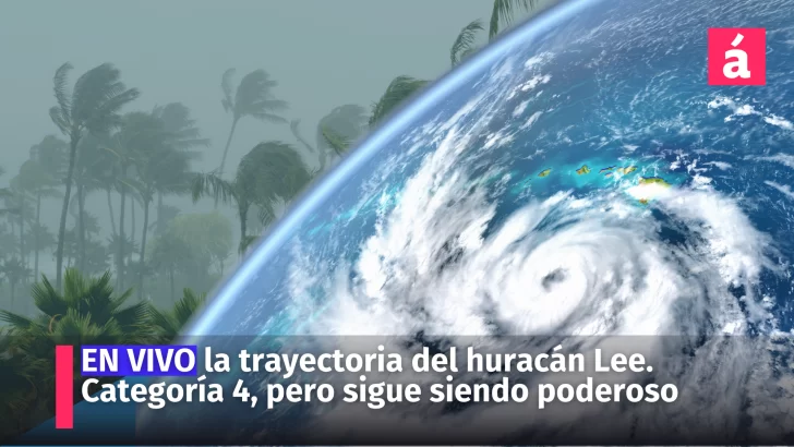 EN VIVO la trayectoria del huracán Lee. Ahora es Categoría 4, pero sigue siendo poderoso