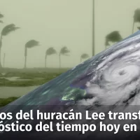Efectos del huracán Lee inciden en el Pronóstico del tiempo hoy en la República Dominicana