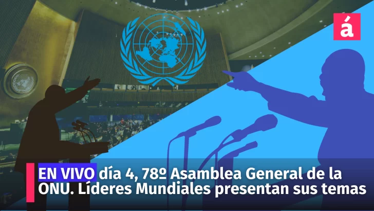 EN VIVO día 4, 78º Asamblea General de la ONU. Líderes Mundiales presentan sus temas