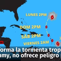 Se forma la tormenta tropical Tammy. Por el momento no ofrece peligro para la República Dominicana
