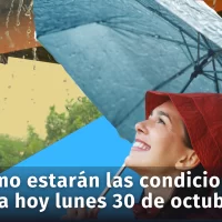¿Cómo estarán las condiciones del clima hoy lunes 30 de octubre en la República Dominicana?
