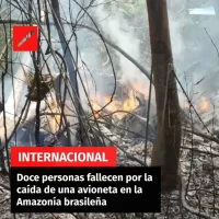 Doce personas fallecen por la caída de una avioneta en la Amazonía brasileña