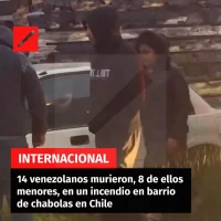 14 venezolanos murieron, 8 de ellos menores, en un incendio en barrio de chabolas en Chile