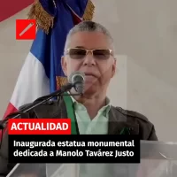 Inaugurada estatua monumental dedicada a Manolo Tavárez Justo