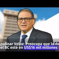 Apolinar Veloz: Preocupa que la deuda del BC esté en US$16 mil millones