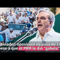 Luis Abinader dice oposición no pasa de 24 por ciento, pese a que el PRM le dio “gabela”