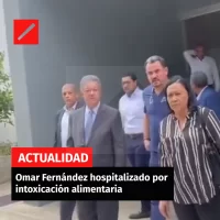 Omar Fernández hospitalizado por  intoxicación alimentaria