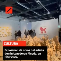 Exposición de obras del artista dominicano Jorge Pineda, en Fitur 2024