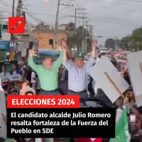 El candidato alcalde Julio Romero resalta fortaleza de la Fuerza del Pueblo en SDE