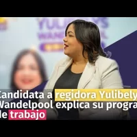 Candidata a regidora Yulibelys Wandelpool explica su programa de trabajo