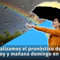 Clima: actualizamos el pronóstico del tiempo para hoy y mañana domingo en RD