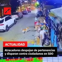 Atracadores despojan de pertenencias y disparan contra ciudadanos en SDO