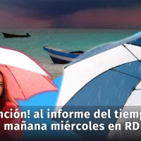 Clima: ¡Atención! al informe del tiempo para mañana miércoles en la República Dominicana