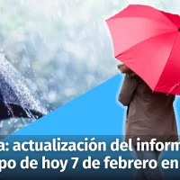 Clima: actualización del informe del tiempo de hoy miércoles 7 de febrero en República Dominicana