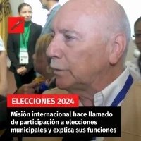 Misión internacional hace llamado  de participación a elecciones municipales y explica sus funciones