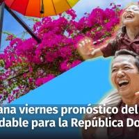Clima: para mañana viernes pronóstico del tiempo agradable para la República Dominicana