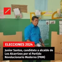Junior Santos, candidato a alcalde de Los Alcarrizos por el Partido Revolucionario Moderno (PRM)