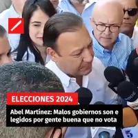 Abel Martínez Malos gobiernos son elegidos por gente buena que no vota