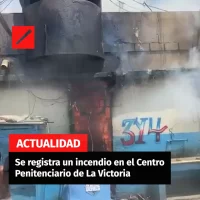 Se registra un incendio en el Centro Penitenciario de La Victoria