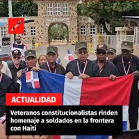 Veteranos constitucionalistas rinden homenaje a soldados en la frontera con Haití