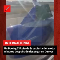 Un Boeing 737 pierde la cubierta del motor minutos después de despegar en Denver