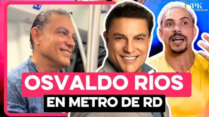 Actor Osvaldo Ríos se da un “baño de pueblo” en República Dominicana