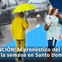 ¡ATENCIÓN! al pronóstico del tiempo para ésta semana en Santo Domingo por presencia de vaguada