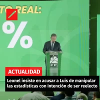 Leonel insiste en acusar a Luis de manipular las estadísticas con intención de ser reelecto