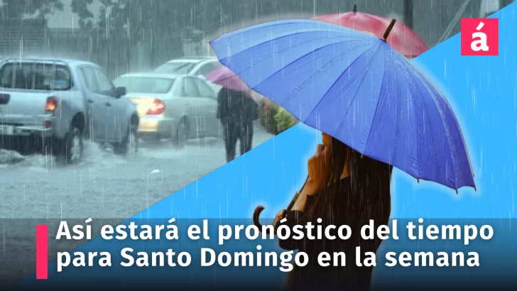 Así estará el pronóstico del tiempo ésta semana para la ciudad de Santo Domingo