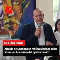 Alcalde de Santiago se rehúsa a hablar sobre situación financiera del ayuntamiento