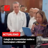 Colegio de Economistas vuelve a homenajear a Abinader