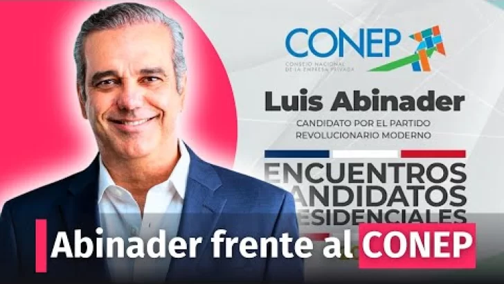 Luis Abinader habla al Conep en Encuentro Candidatos Presidenciales 2024