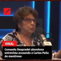 Consuelo Despradel abandona entrevista acusando a Carlos Peña de mentiroso