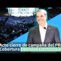 Acto de cierre de campaña del PRM encabezado por su candidato Luis Abinader, Decisión Electoral 2024