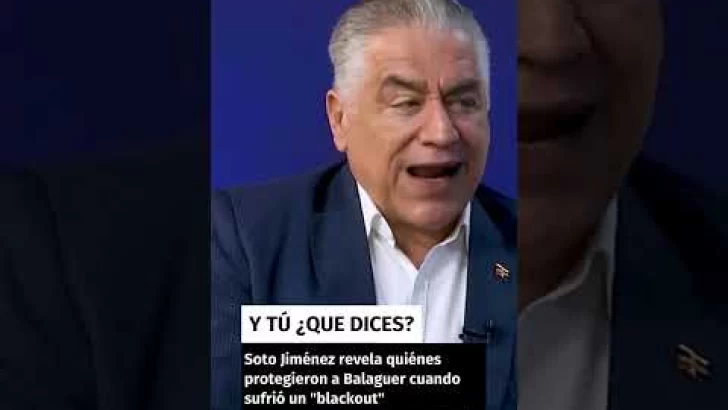 Soto Jiménez revela quiénes protegieron a Balaguer cuando sufrió un “blackout”