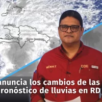 COE modifica las alertas por pronóstico de intensas lluvias sobre República Dominicana