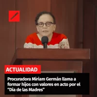 Procuradora Miriam Germán llama a formar hijos con valores