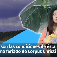 Estas son las condiciones del tiempo de ésta noche y mañana jueves, feriado de Corpus Christi en República Dominicana