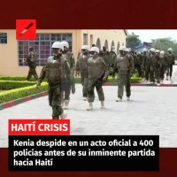 Kenia despide en un acto oficial a 400 policías antes de su inminente partida hacia Haití