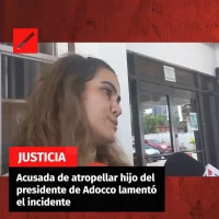Acusada de atropellar hijo del presidente de Adocco lamentó el incidente