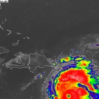 Onamet: El huracán Beryl crece a la categoría 5, sus efectos indirectos puedan sentirse sobre República Dominicana