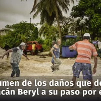 Resumen de los daños causados por el huracán Beryl a su paso por el Caribe