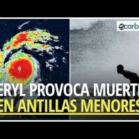 Huracán Beryl provoca muertes y otros daños en Antillas Menores