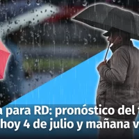 Clima: cómo estarán las condiciones del tiempo espera hoy 4 de julio y mañana viernes en República Dominicana