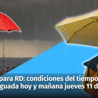 Clima en República Dominicana: condiciones del tiempo para hoy y mañana jueves 11 con la incidencia de vaguada