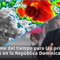 Pronóstico del tiempo en República Dominicana para las próximas 24 horas, con incidencia de vaguada y onda tropical