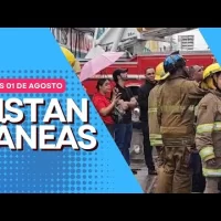 Se incendia la Plaza El Sombrero, en la calle El Sol de Santiago