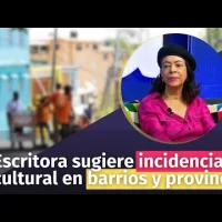 Escritora sugiere incidencia cultural en barrios y provincias