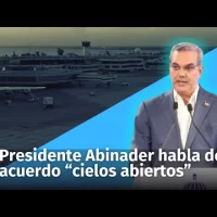 Rueda de prensa del Presidente Luis Abinader con los detalles del acuerdo “Cielos Abiertos”